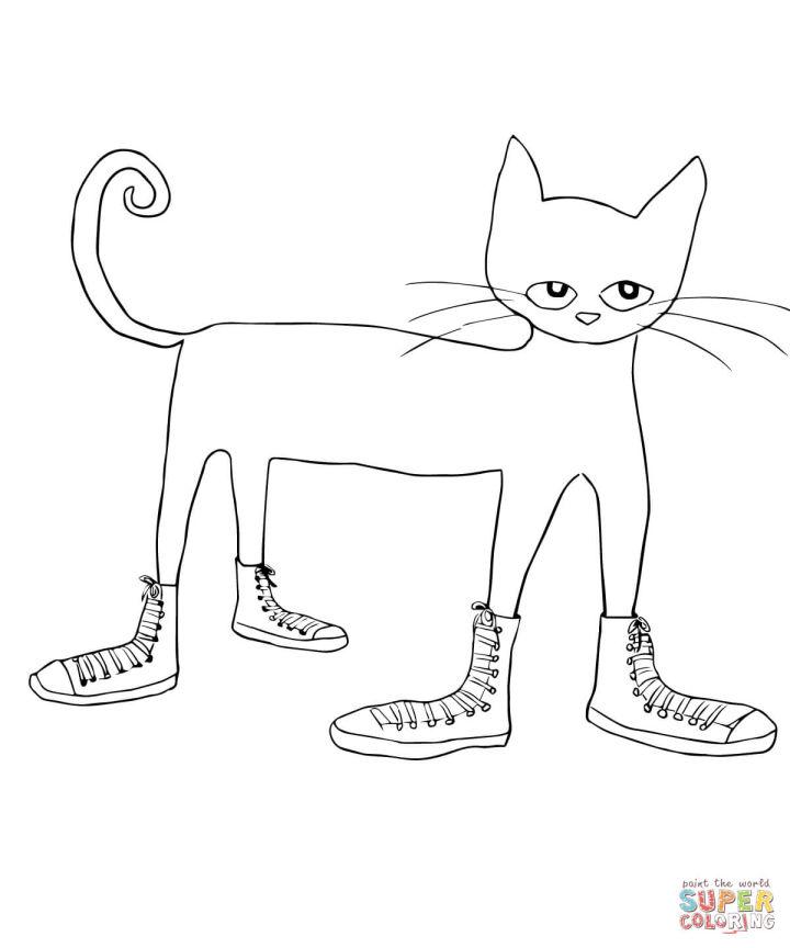 Pete the Cat Coloring Pages for Kids