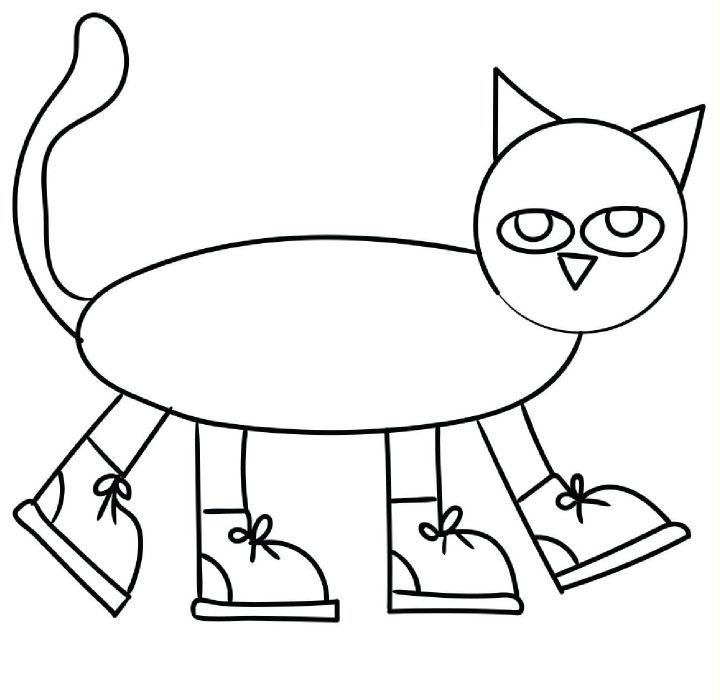 Pete the Cat Coloring Pages for Little Ones