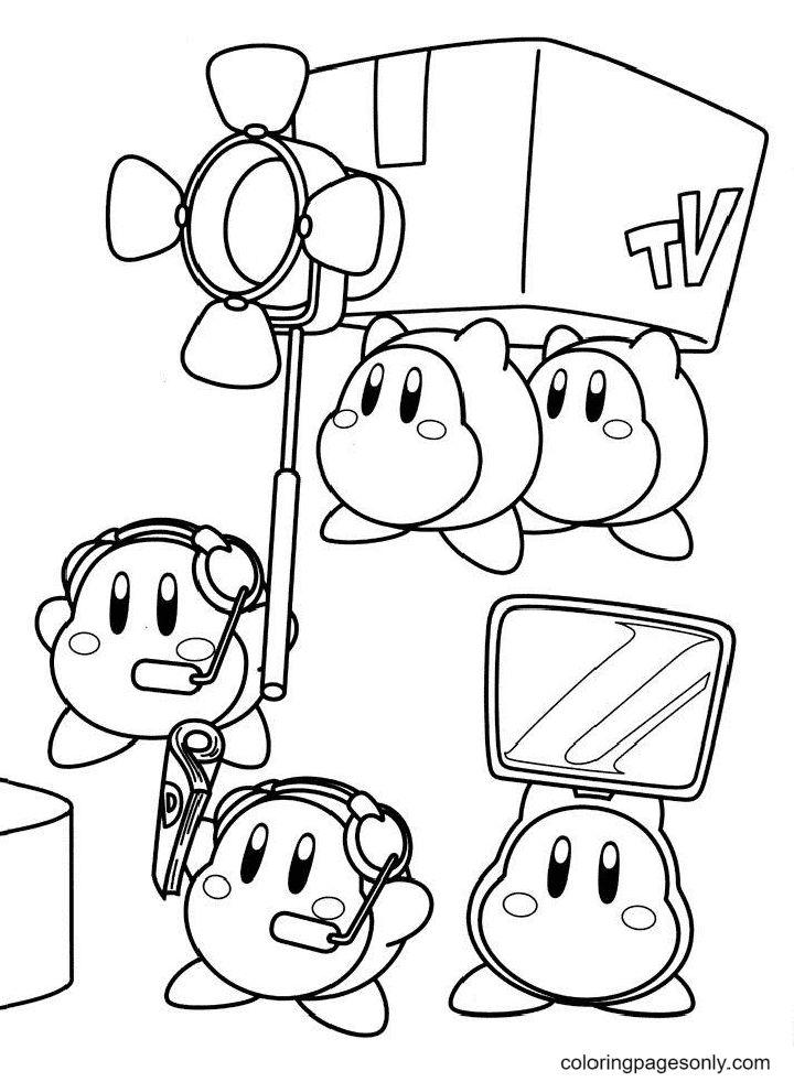 Photographer Kirby Coloring Page
