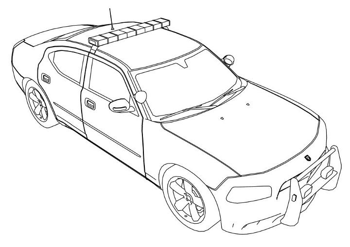 Police Car Coloring Pages to Print