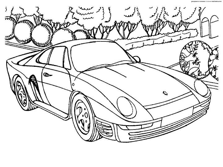 Porsche Coloring Pages For Adults