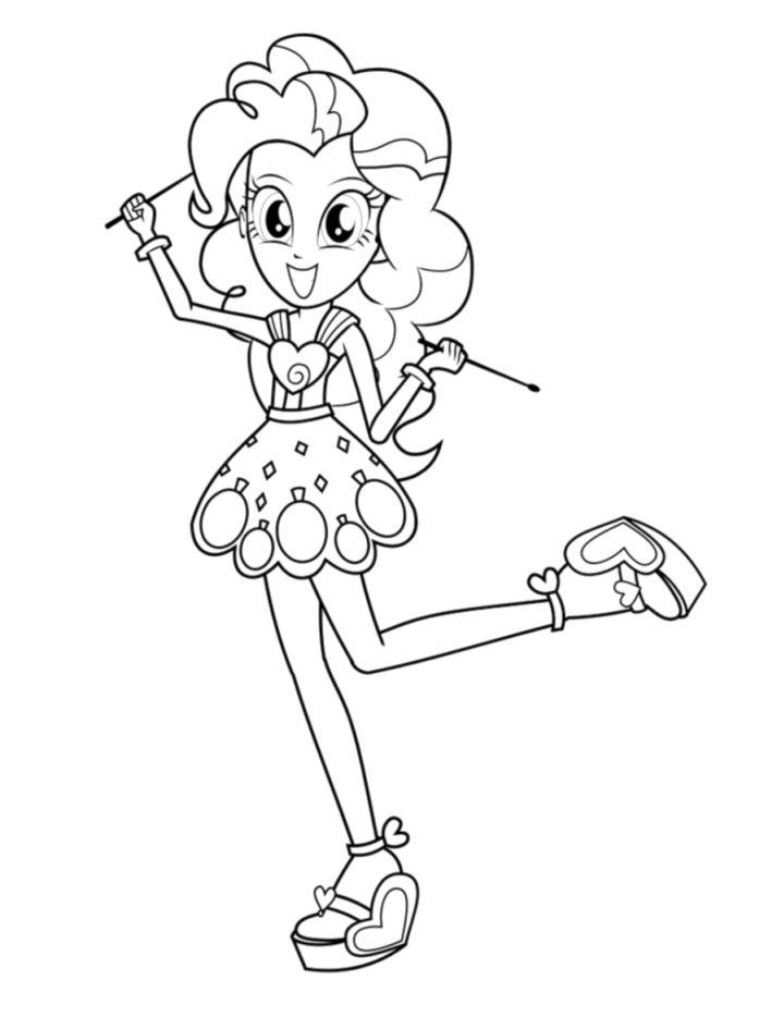 Preschooler's Equestria Girls Coloring Pages