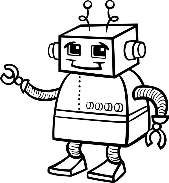 Preschooler's Robots Coloring Pages