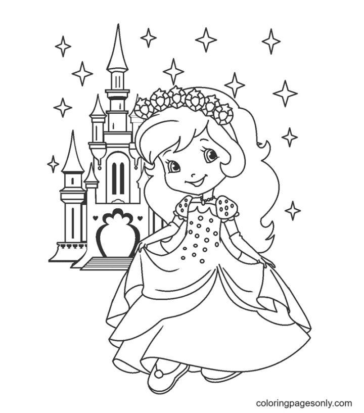 Princess Strawberry Shortcake Coloring Page
