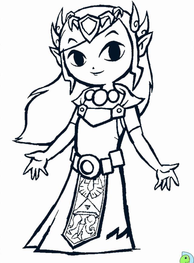Princess Zelda Coloring Pages
