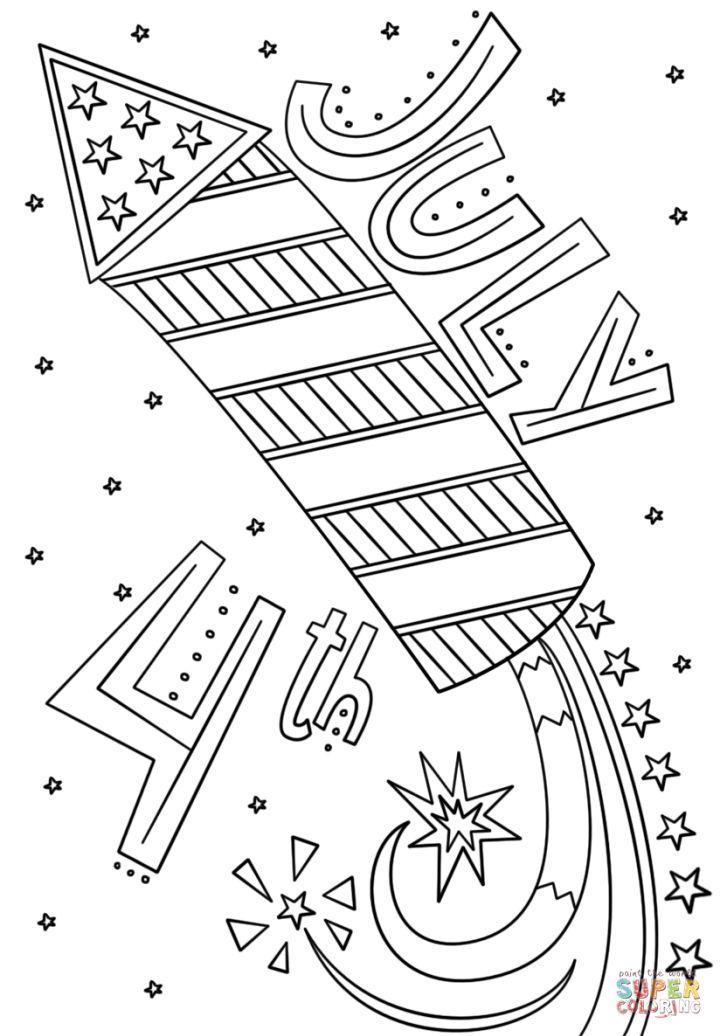 Printable 4th of July Coloring Pages