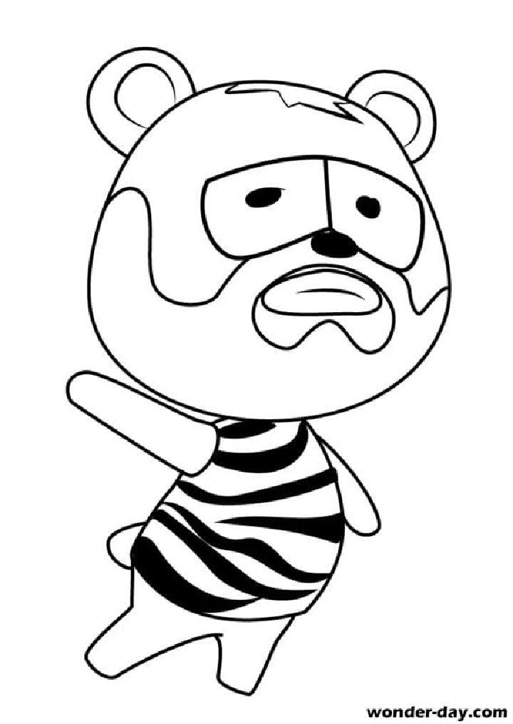 Printable Animal Crossing Coloring Pages