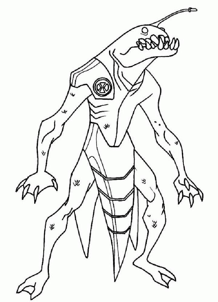 Printable Ben Omniverse Coloring Pages