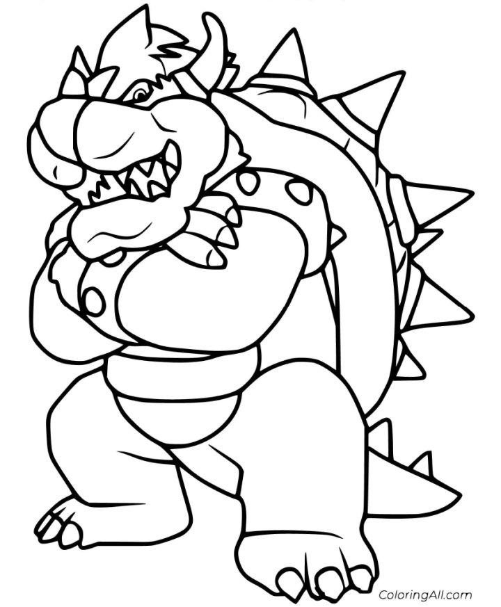 Bowser Coloring Pages - Best Coloring Pages For Kids  Coloring pages,  Super mario coloring pages, Mario coloring pages