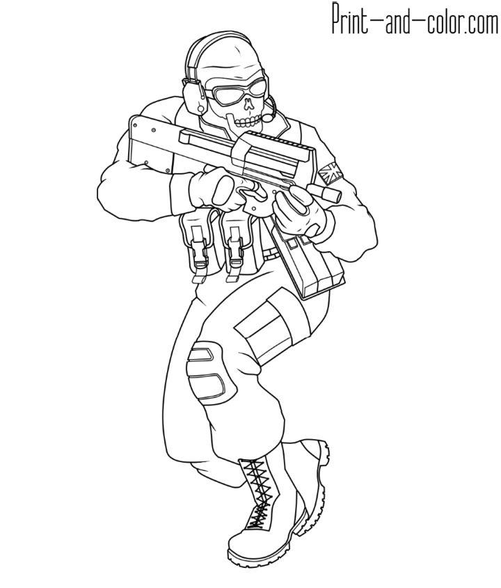 Printable Call of Duty Coloring Pages