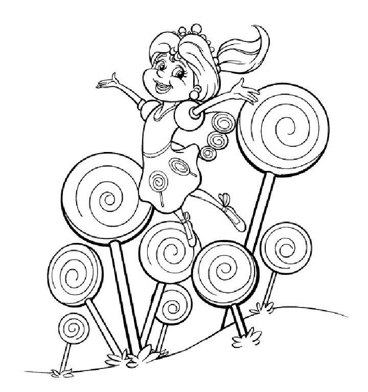 Printable Candy Land Coloring Pages