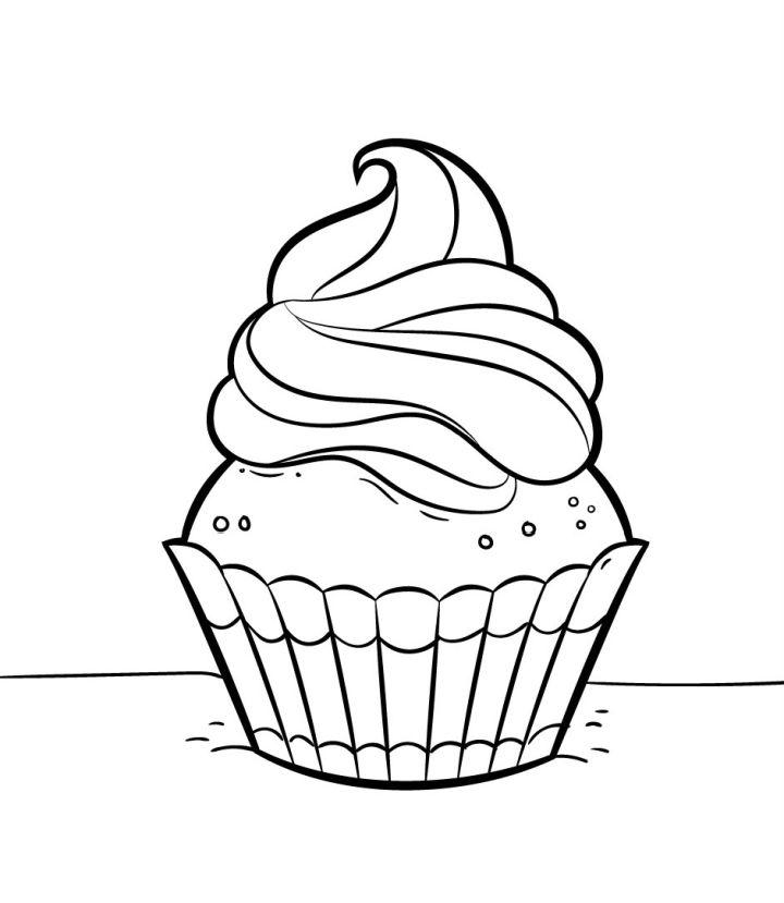 Printable Cupcake Coloring Pages