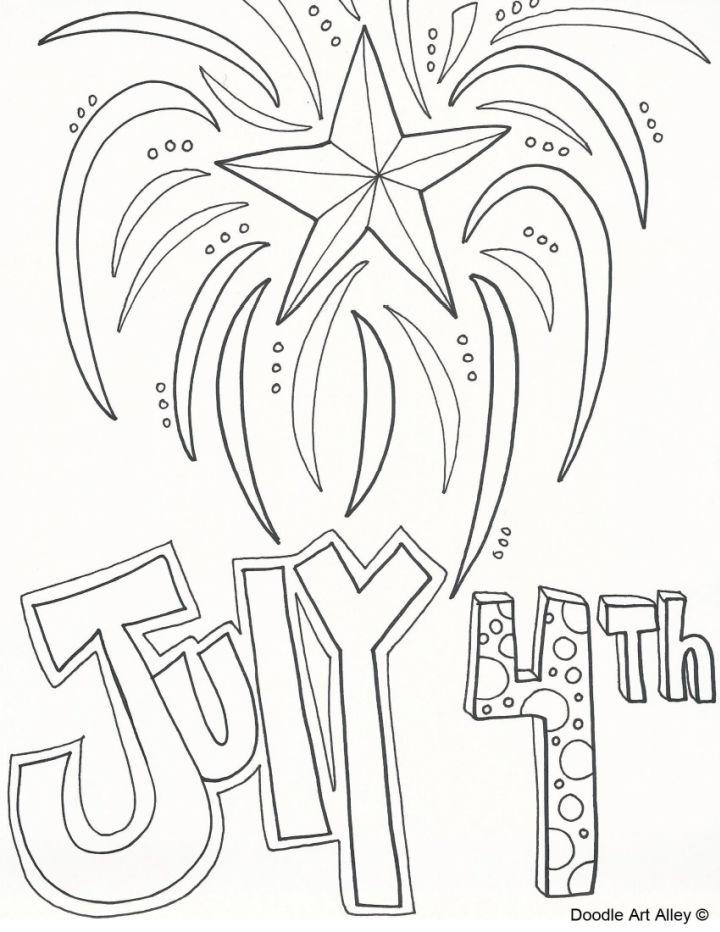 Printable Independence Day Coloring Pages
