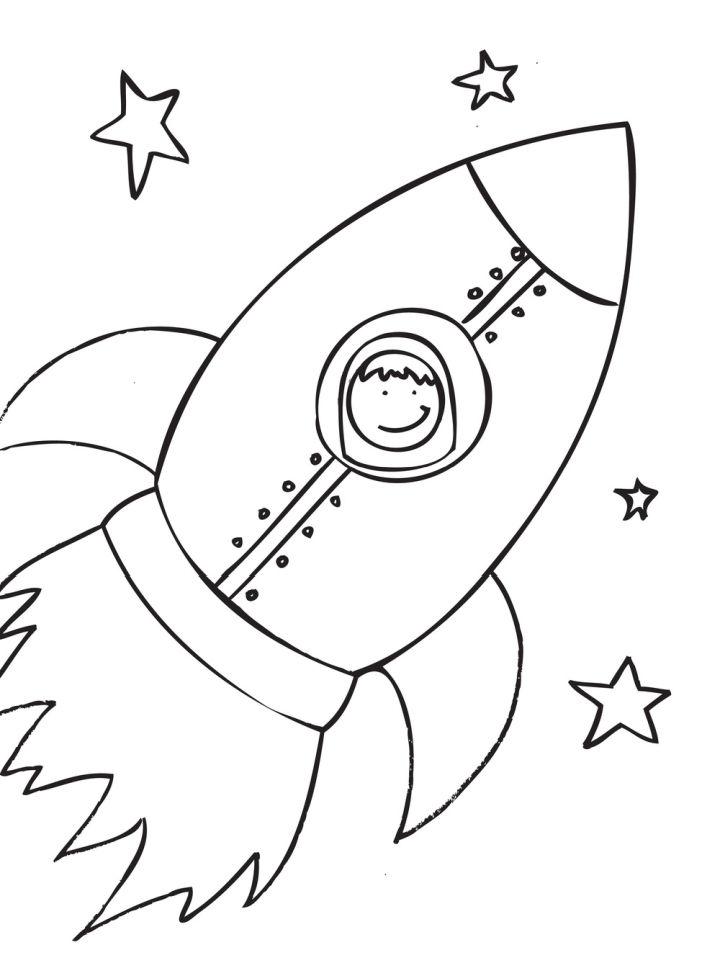 Printable Rocket Ship Coloring Pages