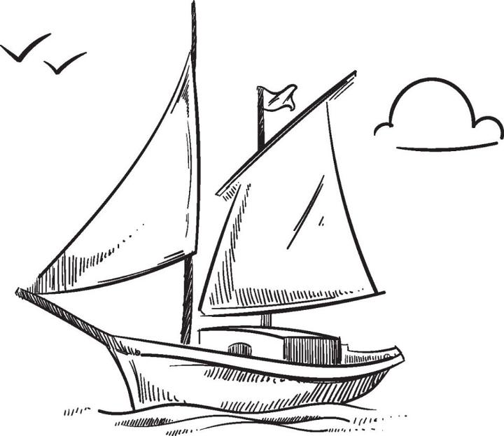 Printable Sailboat Colouring Pages