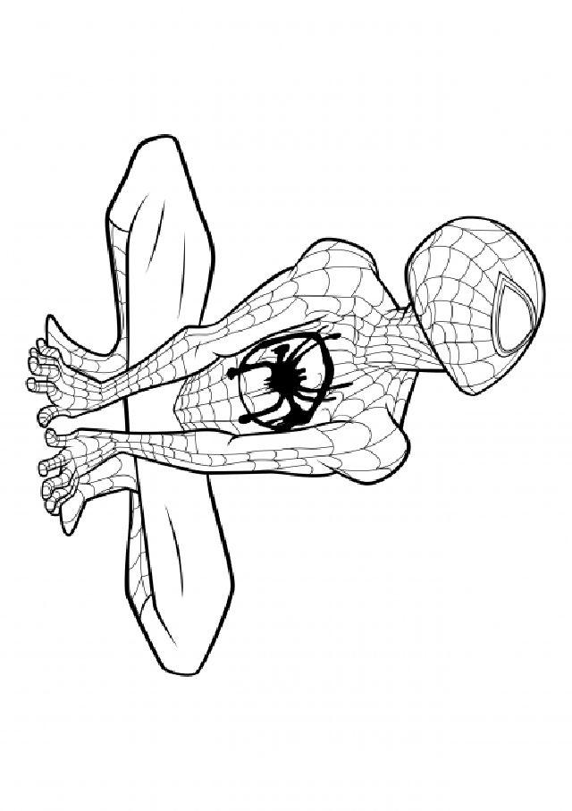 Printable Spider man Miles Morales Coloring Page
