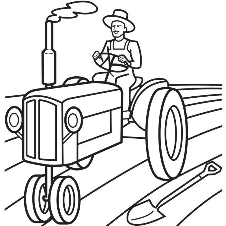 Printable Tractor Coloring Pages for Kid