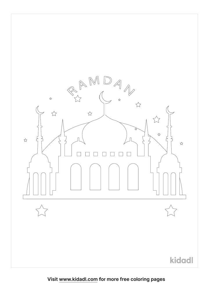 Ramadan Coloring Sheet to Print