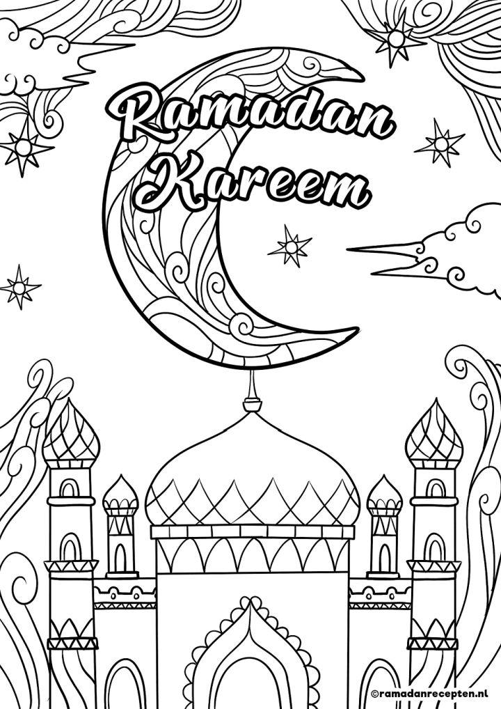 Ramadan Kareem Coloring Page