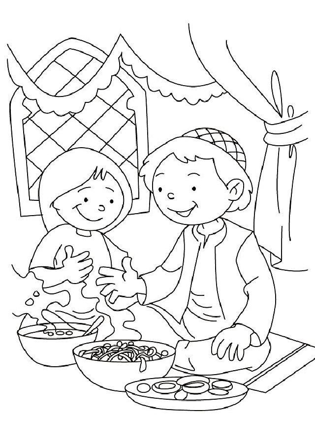 Ramadan Coloring Sheets for Toddlers