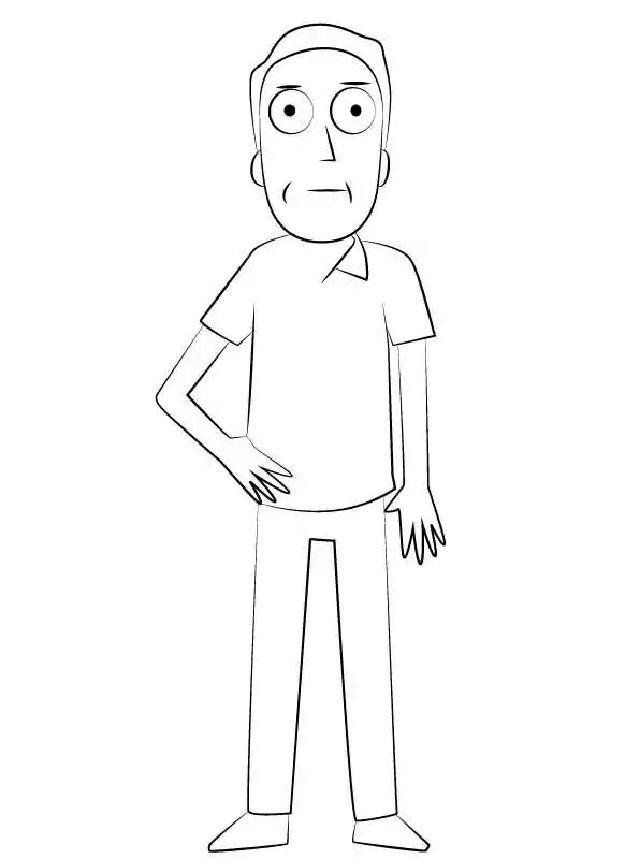 Rick and Morty Coloring Pages PDF