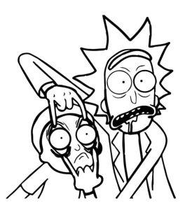 15 Free Rick and Morty Coloring Pages for Kids and Adults