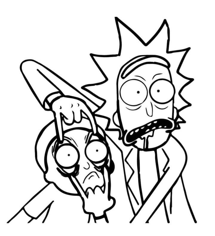 Rick and Morty Coloring Pages Printable