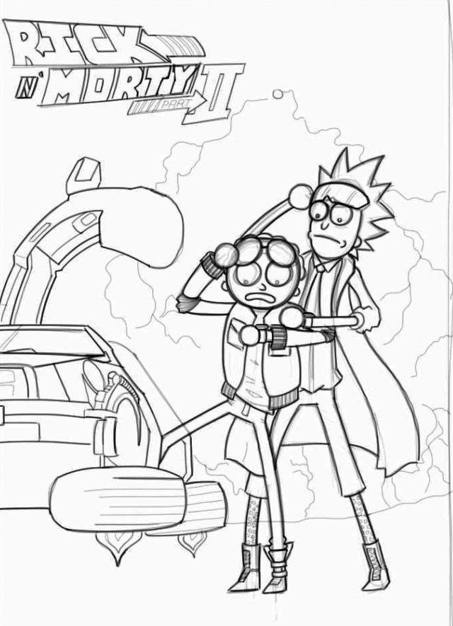 Rick and Morty Coloring Pages and Activities