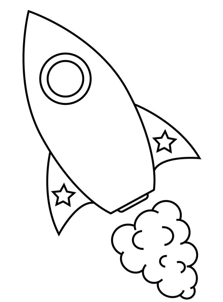 Rocket Coloring Pages for Toddlers