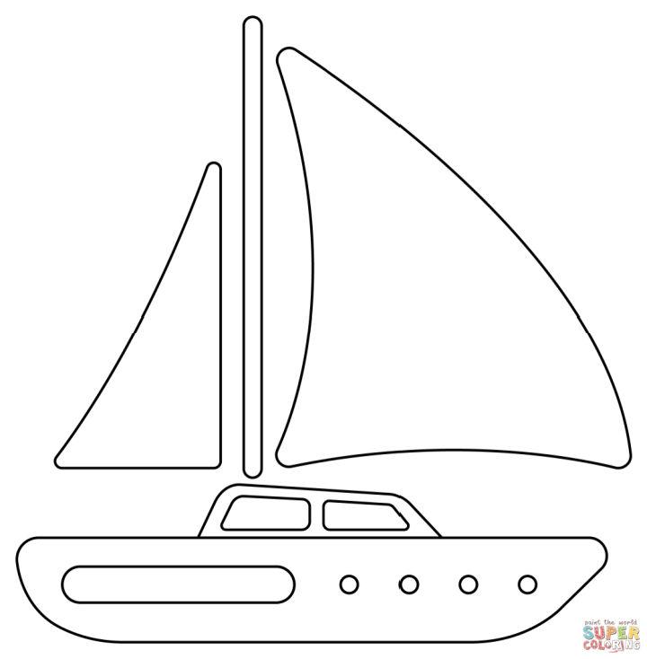 Printable Sailboat Pictures to Color