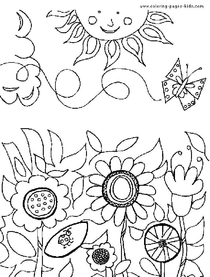 Simple Garden Coloring Pages