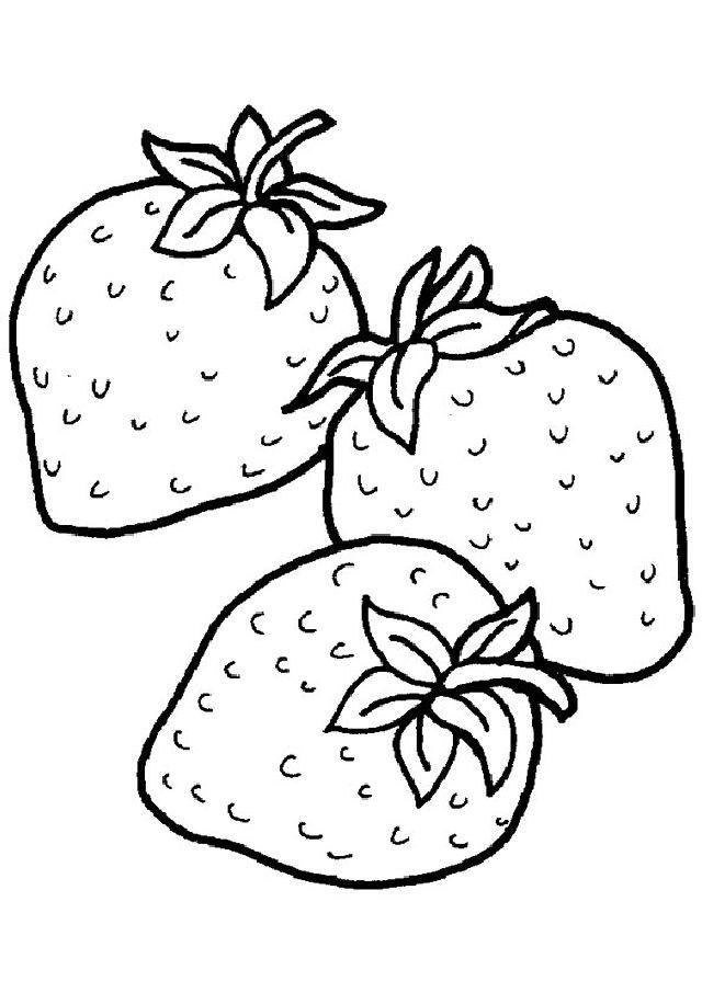 Strawberry Coloring Pages for Little One