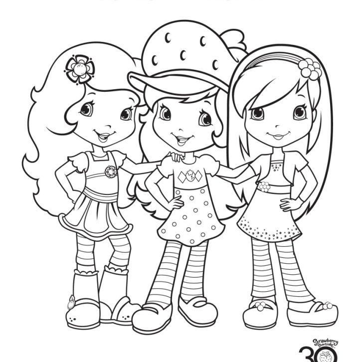 Strawberry Shortcake Coloring Pages PDF