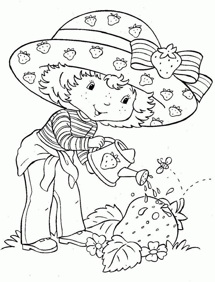 Strawberry Shortcake Coloring Pages, Tracer Pages, and Posters