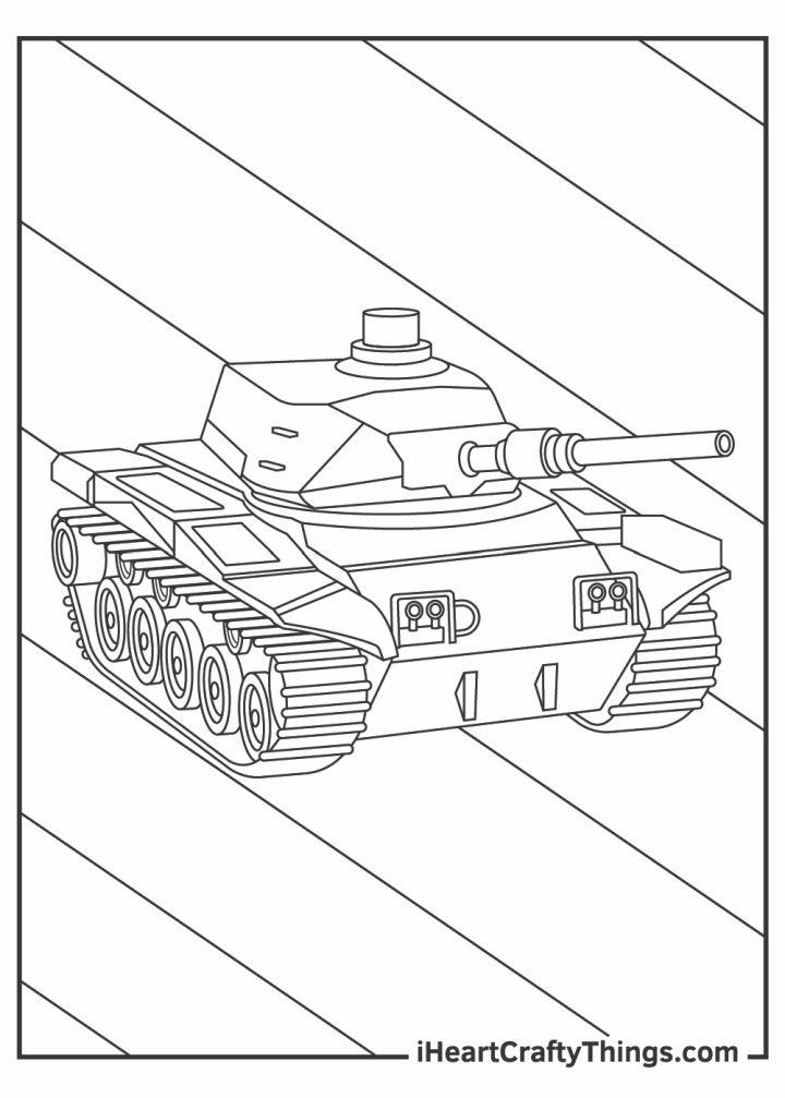 Tank Coloring Pages Tracer Pages and Posters