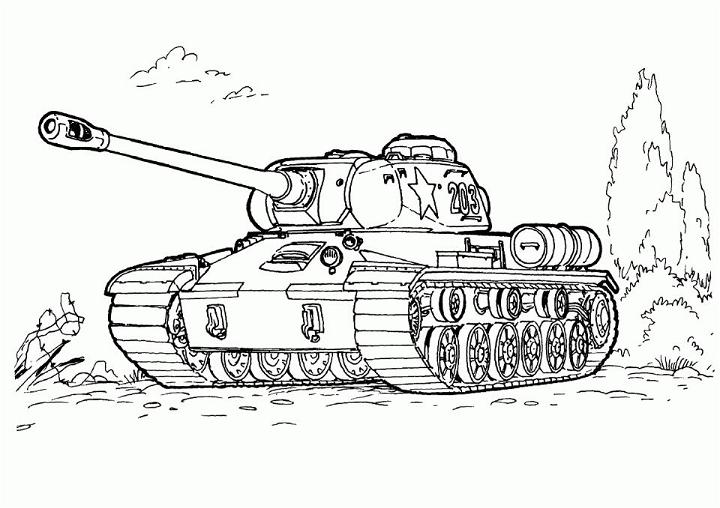 Tank Pictures to Color and Print