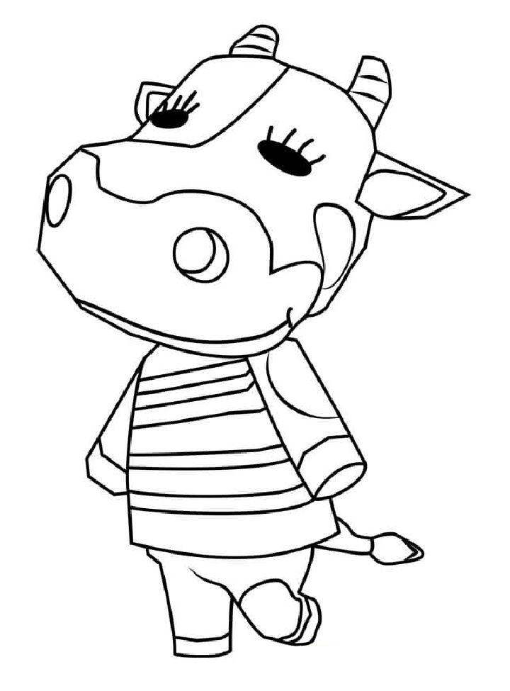 Tipper from Animal Crossing Coloring Page
