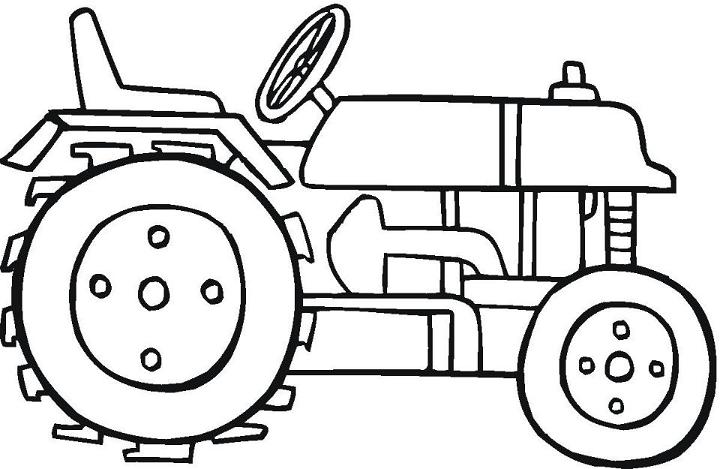 Tractor Coloring Pages for Boys