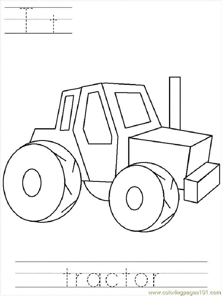 Tractor Coloring Pages for Kids