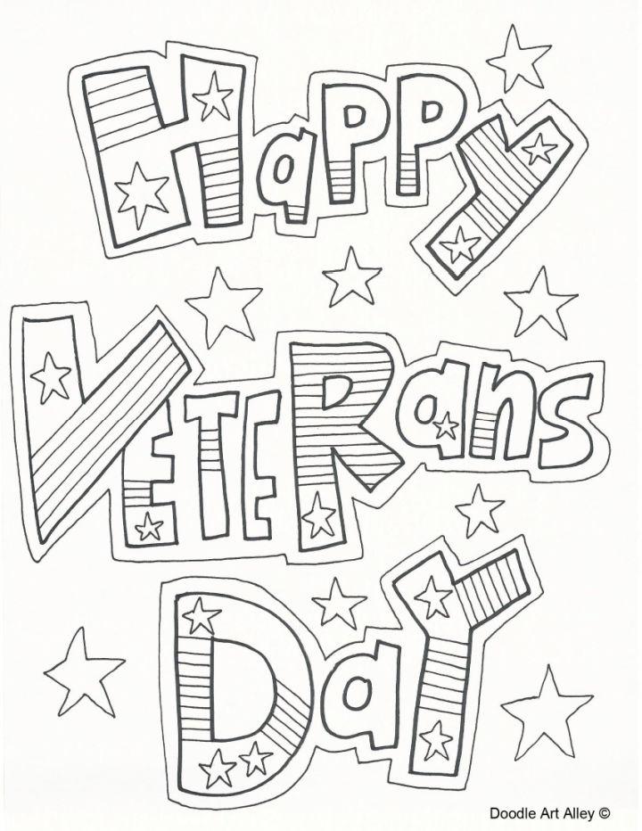 Veterans Day Coloring Page to Print