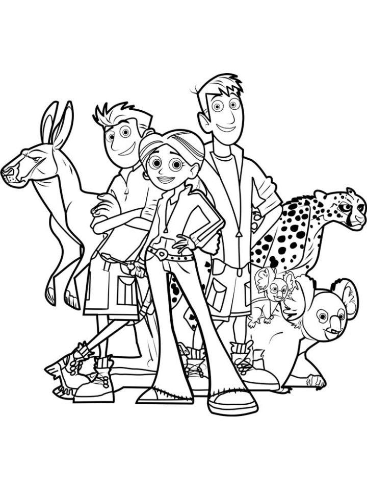 Wild Kratts Coloring Pages and Activities