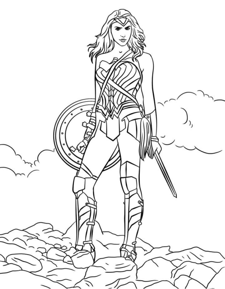 Wonder Woman Coloring Pages and Activities