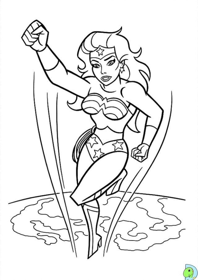 Wonder Woman Coloring Sheets