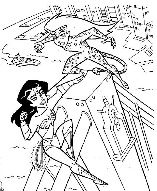 Wonder Woman Pictures to Color and Print