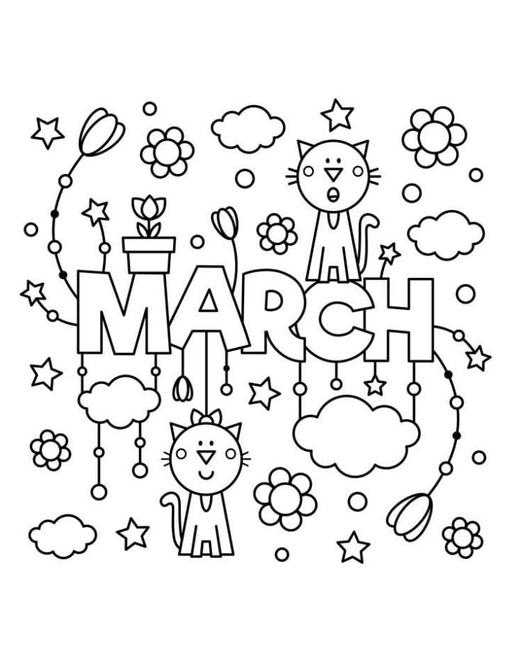World Women's Day March Coloring Pages