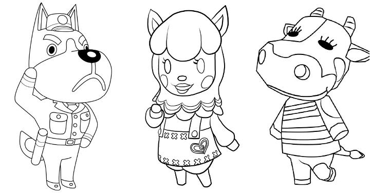 15 Easy and Free Animal Crossing Coloring Pages for Kids and Adults - Cute Animal Crossing Coloring Pictures and Sheets Printable