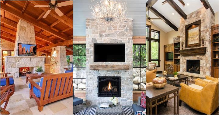 best stone fireplace ideas and designs