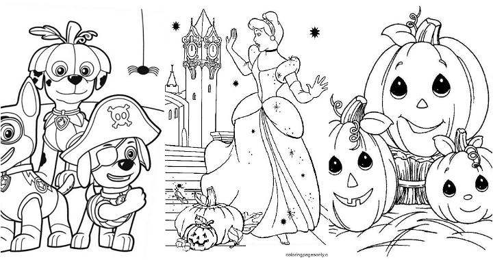 disney halloween coloring pages to print