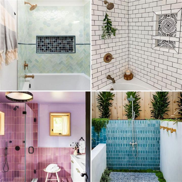 45 Beautiful Shower Tile Ideas You'll Love - Blitsy