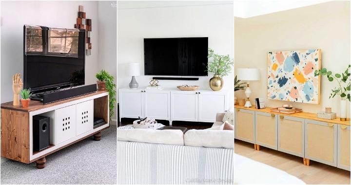 easy diy ikea tv stand hacks